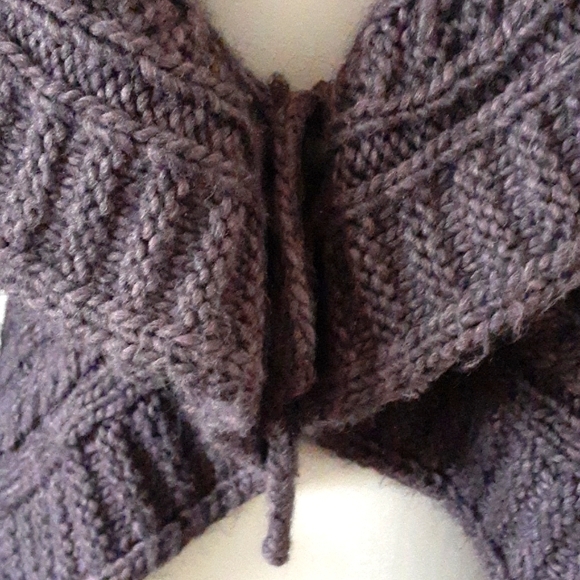 Anthropologie Elsamanda Women's Chunky Knit Purple Sweater Alpaca Wool Size M - Picture 3 of 10